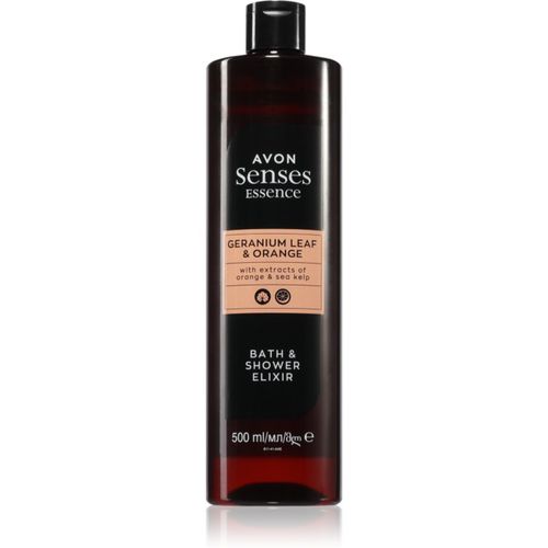 Senses Essence Geranium Leaf & Orange essenza da bagno 500 ml - Avon - Modalova