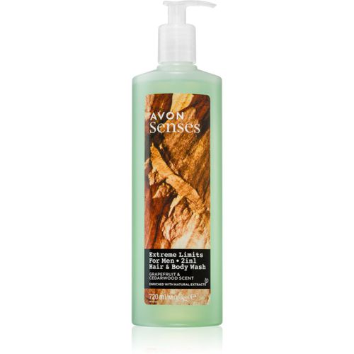 Senses Extreme Limits Duschgel & Shampoo 2 in 1 720 ml - Avon - Modalova