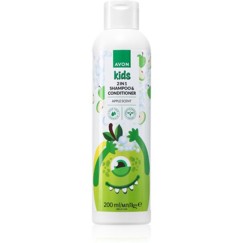 Kids Apple champú y acondicionador 2 en 1 200 ml - Avon - Modalova