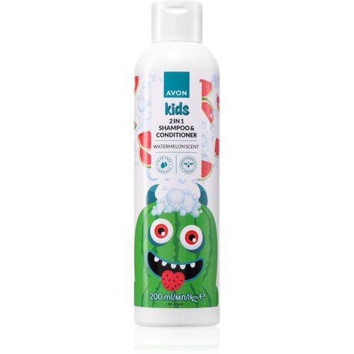 Kids Watermelon champú y acondicionador 2 en 1 200 ml - Avon - Modalova