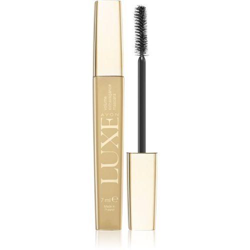 Luxe Mascara máscara voluminizadora de pestañas tono Caviar Black 7 ml - Avon - Modalova