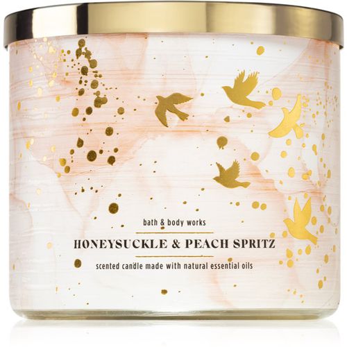 Honeysuckle & Peach Spritz candela profumata 411 g - Bath & Body Works - Modalova