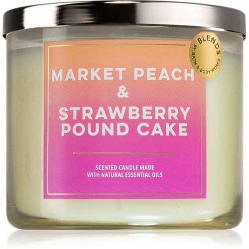 Market Peach & Strawberry Pound Cake candela profumata 411 g - Bath & Body Works - Modalova