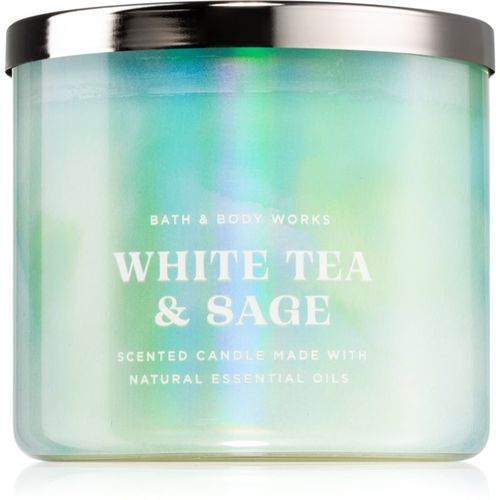 White Tea & Sage candela profumata 411 g - Bath & Body Works - Modalova