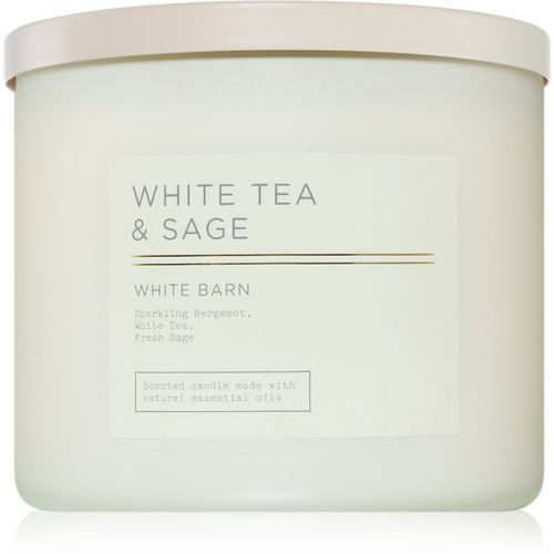 White Tea & Sage candela profumata 411 g - Bath & Body Works - Modalova