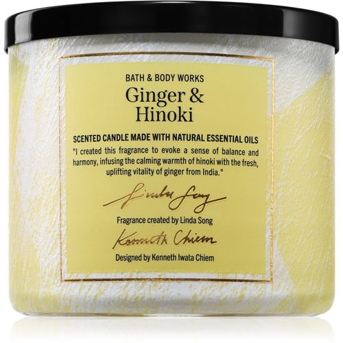 Ginger & Hinoki vela perfumada 411 g - Bath & Body Works - Modalova