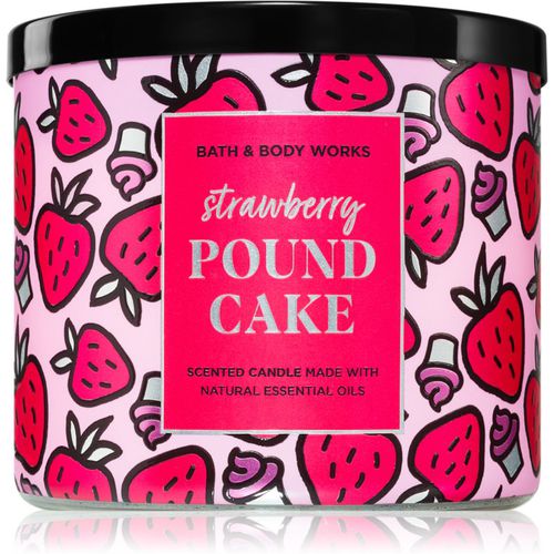 Strawberry Pound Cake vela perfumada 411 g - Bath & Body Works - Modalova