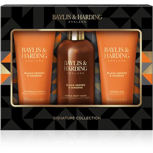 Black Pepper & Ginseng lote de regalo (para cara, cuerpo y cabello) para hombre - Baylis & Harding - Modalova