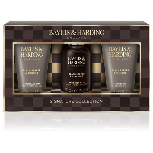 Black Pepper & Ginseng confezione regalo per viso, corpo e capelli per uomo Mini Trio - Baylis & Harding - Modalova