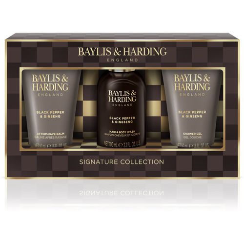 Black Pepper & Ginseng lote de regalo para cara, cuerpo y cabello para hombre Mini Trio - Baylis & Harding - Modalova