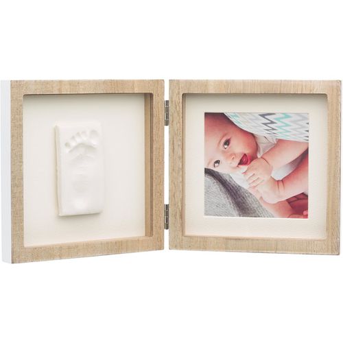 Square Frame set impronte neonato Wooden 1 pz - Baby Art - Modalova