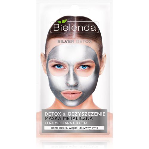 Metallic Masks Silver Detox mascarilla limpiadora desintoxicante para pieles grasas y mixtas 8 g - Bielenda - Modalova