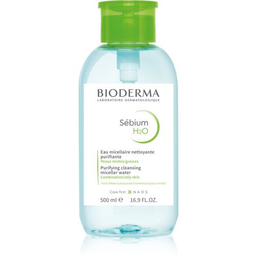 Sébium H2O acqua micellare per pelli miste con dosatore 500 ml - Bioderma - Modalova