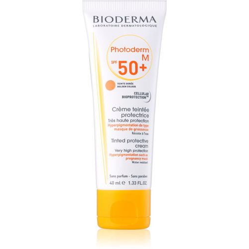 Photoderm M crema facial protectora con color SPF 50+ tono Golden 40 ml - Bioderma - Modalova