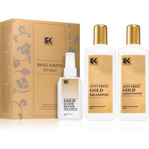 Set Gold confezione regalo(per capelli ribelli e crespi) - Brazil Keratin - Modalova