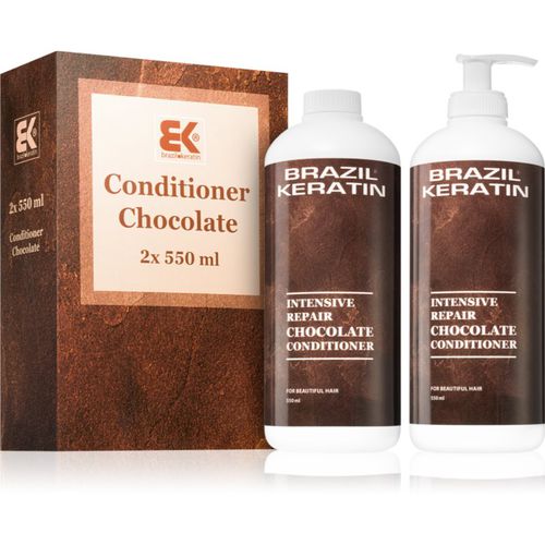 Chocolate Intensive Repair Conditioner confezione conveniente (per capelli rovinati) - Brazil Keratin - Modalova