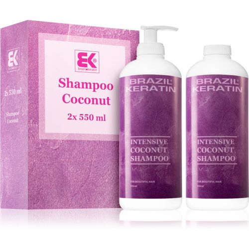 Coconut Shampoo confezione conveniente (per capelli rovinati) - Brazil Keratin - Modalova