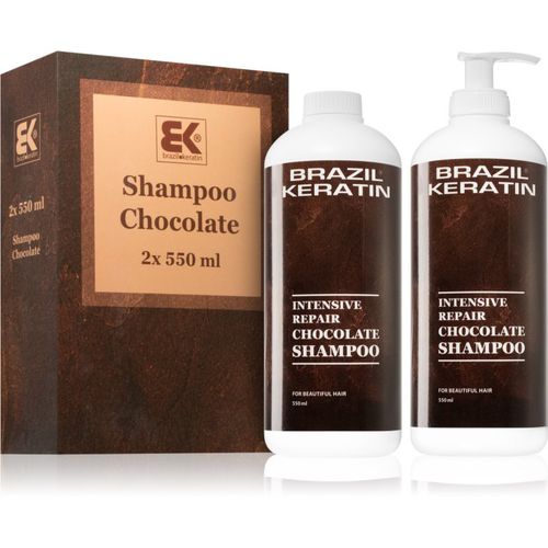 Chocolate Intensive Repair vorteilhafte Packung (für beschädigtes Haar) - Brazil Keratin - Modalova