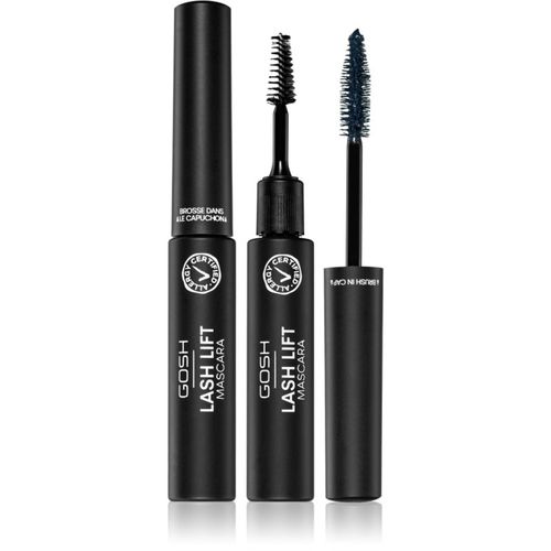 Lash Lift Mascara für geteilte und geschwungene Wimpern mit 2 in 1 Bürste Farbton 001 Extreme Black 6 ml - Gosh - Modalova