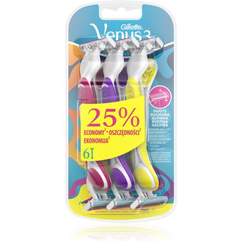 Venus 3 Plus maquinillas de afeitar desechables 6 ud - Gillette - Modalova