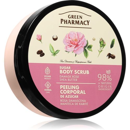 Damask Rose & Shea Butter Body Scrub Körper-Peeling mit Zucker 200 ml - Green Pharmacy - Modalova