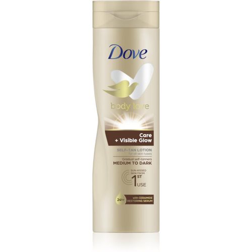 Body Love latte autoabbronzante per il corpo colore Medium To Dark 250 ml - Dove - Modalova