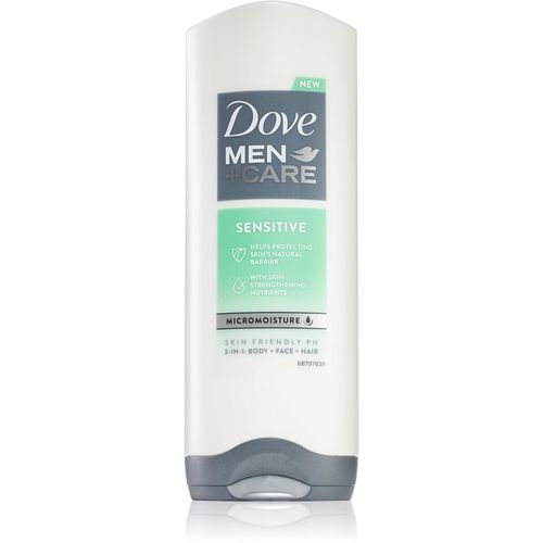 Men+Care Sensitive gel de ducha para rostro, cuerpo y cabello para hombre 250 ml - Dove - Modalova