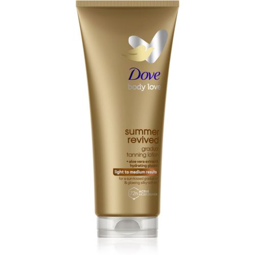 DermaSpa Summer Revived latte autoabbronzante corpo colore Light to Medium 200 ml - Dove - Modalova