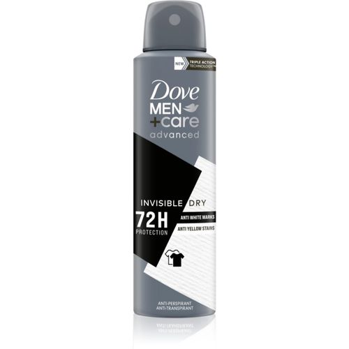 Men+Care Antiperspirant antitranspirante antimanchas blancas y amarillas 72h Invisibile Dry 150 ml - Dove - Modalova