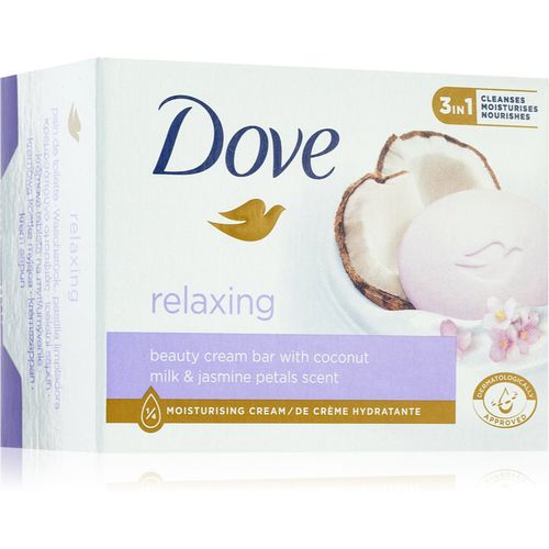 Relaxing jabón limpiador sólido Coconut milk & Jasmine petals 90 g - Dove - Modalova