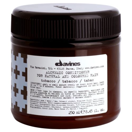 Alchemic Conditioner Tobacco balsamo idratante per esaltare il colore dei capelli 250 ml - Davines - Modalova