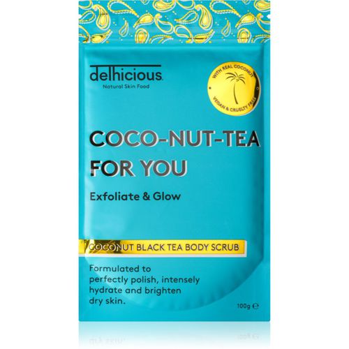 COCO-NUT-TEA FOR YOU COCONUT BLACK TEA scrub idratante corpo per pelli secche e sensibili 100 g - delhicious - Modalova