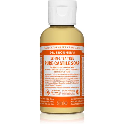 Tea Tree jabón líquido universal 60 ml - Dr. Bronner’s - Modalova