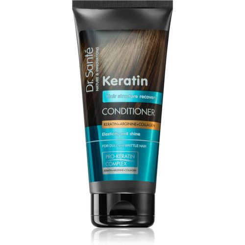 Keratin acondicionador regenerador para cabello quebradizo sin brillo 200 ml - Dr. Santé - Modalova