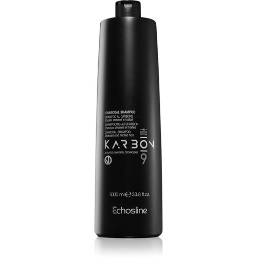 CHARCOAL Karbon 9 champú con carbón activado para cabello dañado, químicamente tratado 1000 ml - Echosline - Modalova