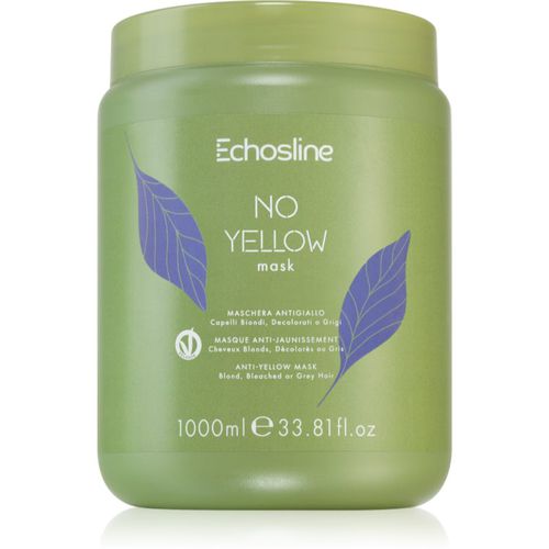 No Yellow Mask maschera per capelli neutralizzante per toni gialli 1000 ml - Echosline - Modalova