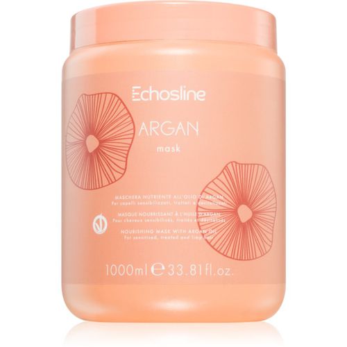 Argan mask mascarilla nutritiva para un cabello liso y brillante con aceite de argán 1000 ml - Echosline - Modalova