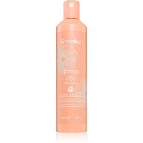 Keratin veg Shampoo champú nutritivo para renovar y fortificar el cabello con aminoácidos 300 ml - Echosline - Modalova