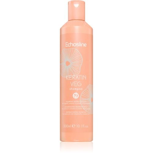 Keratin veg Shampoo shampoo nutriente per rigenerare e rinforzare i capelli con amminoacidi 300 ml - Echosline - Modalova