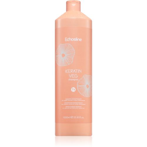 Keratin veg Shampoo champú nutritivo para renovar y fortificar el cabello con aminoácidos 1000 ml - Echosline - Modalova