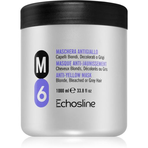 Anti-Yellow M6 maschera per capelli neutralizzante per toni gialli 1000 ml - Echosline - Modalova