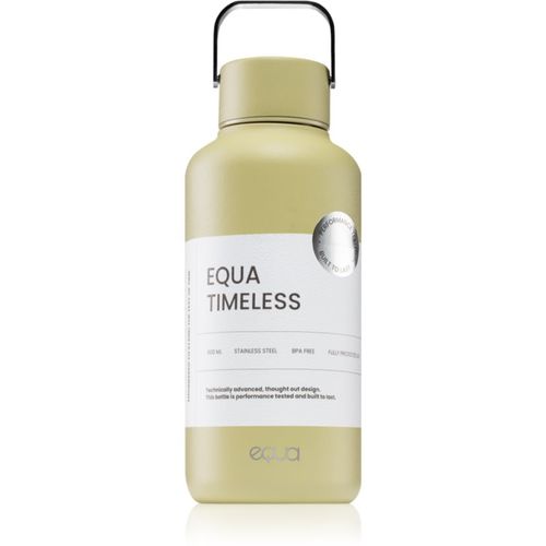 Timeless bottiglia in acciaio inox per l’acqua piccola colore Matcha 600 ml - EQUA - Modalova