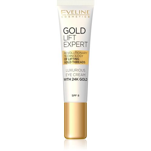 Gold Lift Expert lujosa crema de contorno de ojos con oro de 24 quilates (SPF 8) 15 ml - Eveline Cosmetics - Modalova