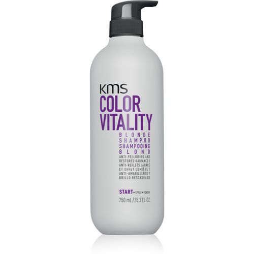 Color Vitality Blonde Shampoo champú hidratante para cabello rubio 750 ml - KMS - Modalova