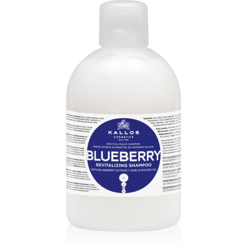 KJMN Professional Blueberry erneuerndes Shampoo für trockenes, beschädigtes und gefärbtes Haar 1000 ml - Kallos - Modalova