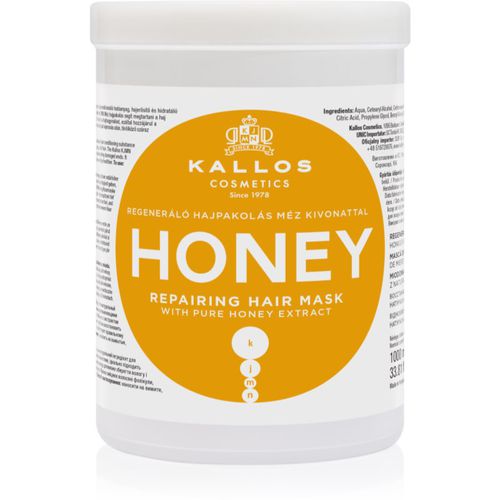 KJMN Professional Honey intensive hydratisierende Maske für trockenes und beschädigtes Haar 1000 ml - Kallos - Modalova
