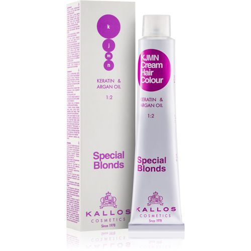 KJMN Professional Cream Hair Colour Keratin & Argan Oil Haarfarbe Farbton 12.0 Special Ultra Blond 100 ml - Kallos - Modalova