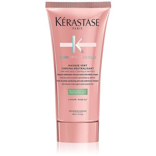 Chroma Absolu Masque Vert Chroma Neutralisant correttore di tinta per capelli per neutralizzare i toni rossi 150 ml - Kérastase - Modalova