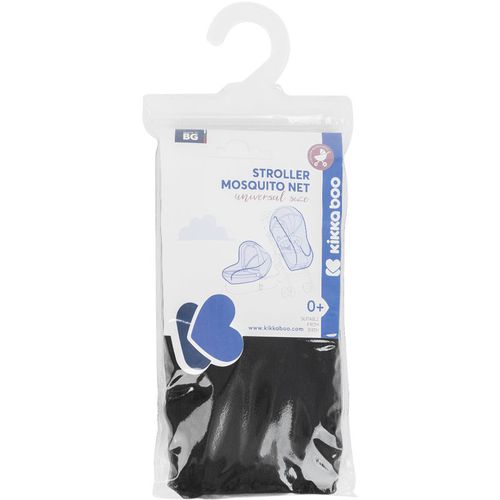 Stroller Mosquito Net Black mosquitera para el carrito 27×12,5×4 cm 1 ud - Kikkaboo - Modalova