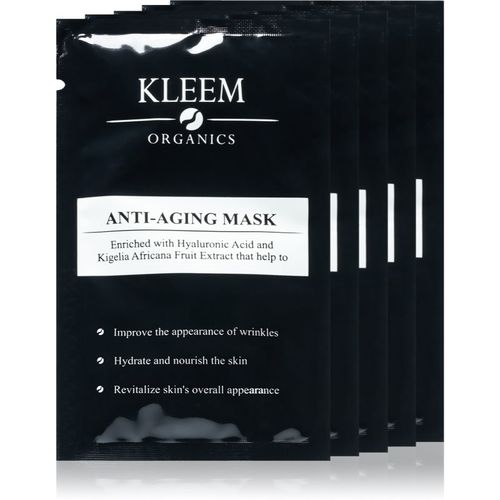 Anti-Aging Mask mascarilla facial reafirmante y antiarrugas 5 ud - Kleem Organics - Modalova